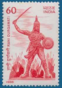 Rani Durgavati post stamp